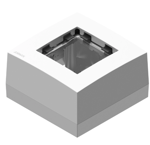 [CP45BOX1/W] Audac CP45BOX1/W Surface mount box for 45x45 standard range White 