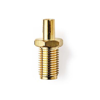 [CSGP02120GD] Nedis CSGP02120GD SMA-Adapter SMA - TS9 Verguld 50 Ohm Goud 2 Stuks