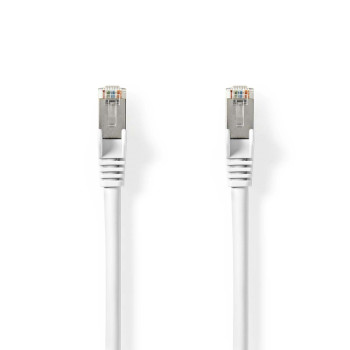 [CCGP85520WT015] Nedis CCGP85520WT015 Cat 8.1 Network Cable S/FTP RJ45 15cm LSZH White
