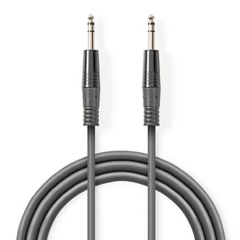 [COTH23020GY15] Nedis COTH23020GY15 Stereo Audio Cable 6.35 mm Jack 1.5m Gray