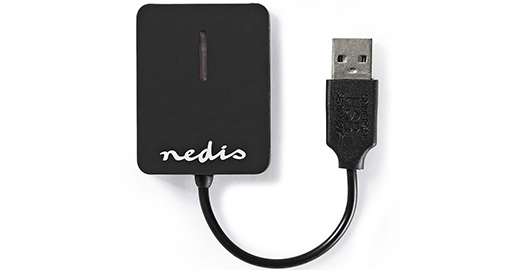 [CRDRU2300BK] Lecteur de cartes Nedis USB-A USB 2.0 - CRDRU2300BK