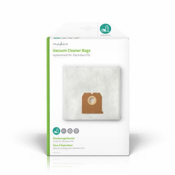 [DUBG220ELE4] Nedis DUBG220ELE4 Vacuum Cleaner Bag Electrolux 4 Pieces Synthetic White