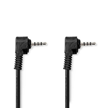 [CVGL22000BK20] Nedis CVGL22000BK20 Audio Cable 3.5 mm Jack Nickel Plated 2m Black