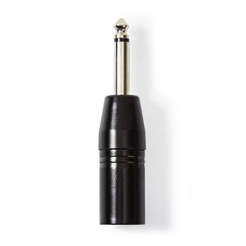 [COTP15942BK] Nedis COTP15942BK XLR-Adapter XLR 3-Pins - 6,35 mm Jack Vernikkeld Zwart 
