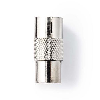 [CSGB40942ME] Nedis CSGB40942ME Coax-Adapter Vernikkeld 75 Ohm Zilver 1 Stuks 