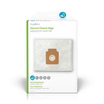[DUBG220HOO4] Nedis DUBG220HOO4 Vacuum Cleaner Bag Hoover H58 4 Pieces Synthetic White