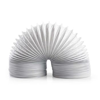 [DRHO100BWT30] Nedis DRHO100BWT30 PVC Air Exhaust Hose 10cm 3m for Ventilation/Drying Cabinets White