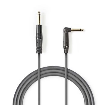 [COTH23005GY30] Nedis COTH23005GY30 Mono Audio Cable Angled 6.35 mm Jack 3m Grey