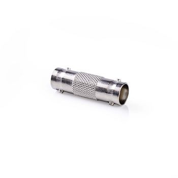 [CVGP01950ME] Nedis CVGP01950ME BNC-Adapter 2x BNC Vrouwelijk Vernikkeld 50 Ohm Zilver 10 Stuks