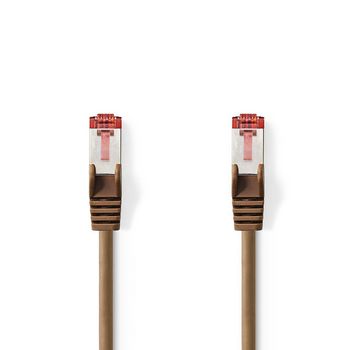[CCGP85221BN75] Nedis CCGP85221BN75 CAT6 Netwerkkabel S/FTP RJ45 7.5m LSZH Bruin