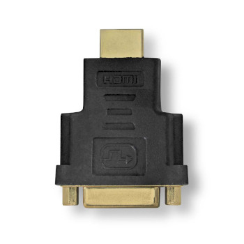 [CVBW34910AT] Nedis CVBW34910AT HDMI-Adapter HDMI - DVI-D 24+1-Pins Vrouwelijk Verguld Zwart