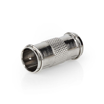 [CSGP41958ME] Nedis CSGP41958ME Coax-Adapter 2x F-Quick Vernikkeld 75 Ohm Zilver 10 Stuks