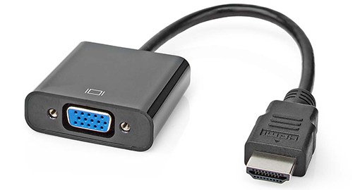 [CCGT34900BK02] nedis - hdmiâ„¢ - vga-adapterkabel | hdmiâ„¢-connector | vga female + 3,5mm-uitgang | 0,2 m | zwart