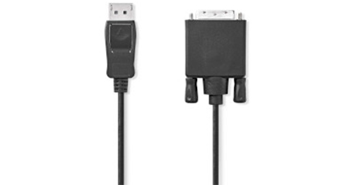 [CCGB37200BK20] Nedis CCGP37200BK20 DisplayPort à DVI-D Câble 2 m