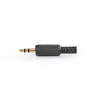 [CAVC22900BKG] Connecteur audio mâle 3,5 mm Nedis CAVC22900BKG plaqué or 4,0 mm, or/noir, 25 pièces
