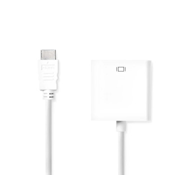 [CCGB34900WT02] Nedis CCGB34900WT02 HDMI Cable HDMI - VGA Female 1080p Nickel Plated 20cm White