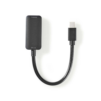 [CCGP37654BK02] Câble Mini DisplayPort 1.4 Nedis CCGP37654BK02 Mini DisplayPort - HDMI femelle 48 Gbit/s 20 cm Noir
