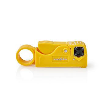 [CSGG49510YE] Nedis CSGG49510YE Cable Stripper Flat/Round/Coax RG59, RG58 and RG62 Yellow