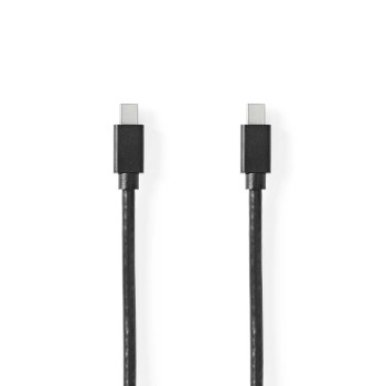 [CCGP37504BK20] Nedis CCGP37504BK20 Mini DisplayPort 1.4-Kabel 48 Gbps Vernikkeld 2m Zwart 