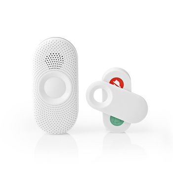 [DOORB230CWT] Nedis DOORB230CWT Wireless Doorbell Set Mains Power 80 dB 300 m IP44 Grey / White