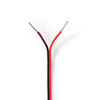 [CAGW0500BK1000] Nedis CAGW0500BK1000 Speaker-Kabel 2x 0.50mm² CCA 100m Rood/Zwart