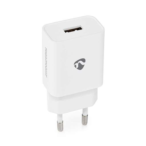 [WCHAU242AWT] Chargeur Nedis WCHAU242AWT 12 W USB-A Blanc