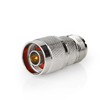 [CSGP42942ME] Nedis CSGP42942ME Coax Adapter N - PL259 Female Nickel Plated 75 Ohm Silver 10 Pieces