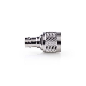 [CSGP42940ME] Adaptateur coaxial Nedis CSGP42940ME N - BNC femelle nickelé 50 ohms argent 10 pièces