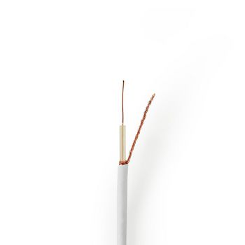 [CSBR4005WT1000] Nedis CSBR4005WT1000 Mini-Coaxkabel op rol 75 Ohm Enkelvoudig Afgeschermd ECA 100m Wit