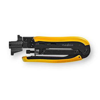 [CSGG49530YE] Nedis CSGG49530YE Antennekabel Krimptang F Connetors Geel / Zwart 