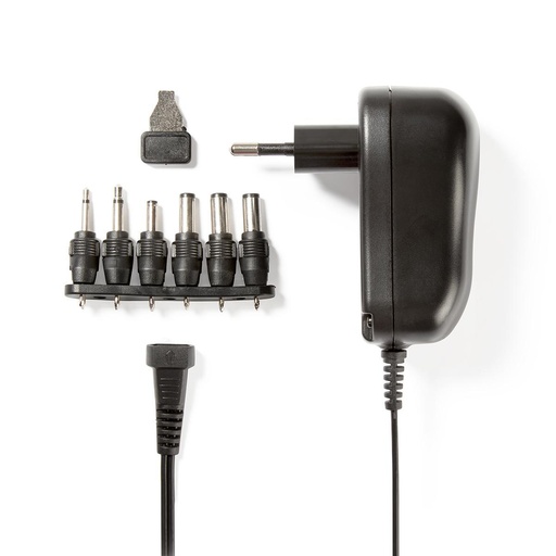 [ACPA001] Nedis ACPA001 Universal AC Power Adapter 12 W 3-12V DC 1.80m 2A Black