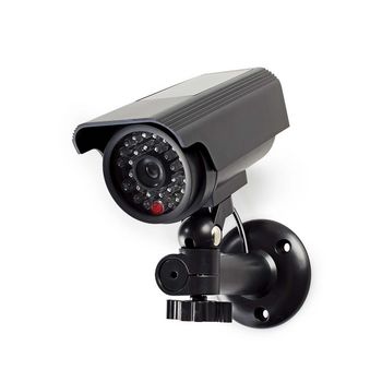 [DUMCBS10BK] Nedis DUMCBS10BK Dummy Security Camera IP44 Battery Powered / Solar Powered Outdoor Black
