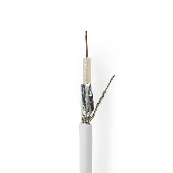 [CSBG4015WT250] Câble coaxial Nedis CSBG4015WT250 sur bobine RG59 75 ohms double blindage ECA 25 m blanc