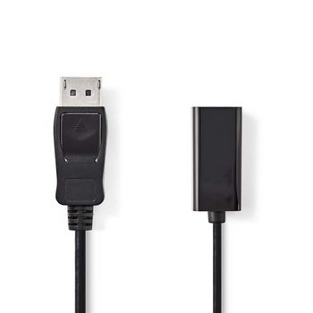[CCGB37150BK02] Câble DisplayPort 1.2 mâle-femelle Nedis CCGB37150BK02 20 cm, noir