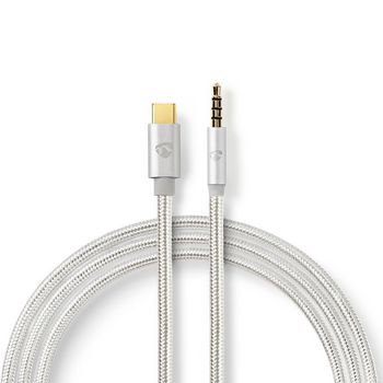 [CCTB65940AL10] Nedis CCTB65940AL10 USB-C Adapter USB-C - 3.5 mm Jack 1m Gold-plated Silver