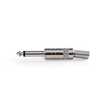 [CAVC23980ME] Nedis CAVC23980ME 6,35mm Audioconnector Mannelijk Vernikkeld 6.8mm Metaal 25 Stuks