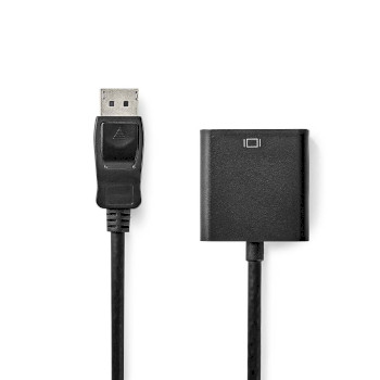 [CCGB37351BK02] Nedis CCGB37351BK02 DisplayPort Adapter DisplayPort -VGA Female 1080p Nickel-plated 20cm Black