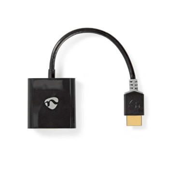 [CCBW34900AT02] Nedis CCBW34900AT02 HDMI™ Adapter HDMI - USB Micro-B + VGA + 3.5 mm Jack Gold-plated Black