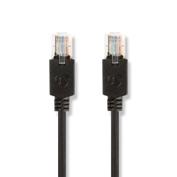 [CCBW85100AT200] Câble réseau Nedis CCBW85100AT200 CAT5e U/UTP RJ45 mâle 20 m LSZH noir