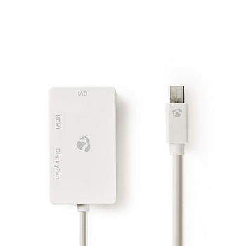 [CCGP37460WT02] Nedis CCGP37460WT02 Mini DisplayPort 1.2-Kabel DisplayPort / DVI-D 24+1-Pins  / HDMI 21.6 Gbps Wit 