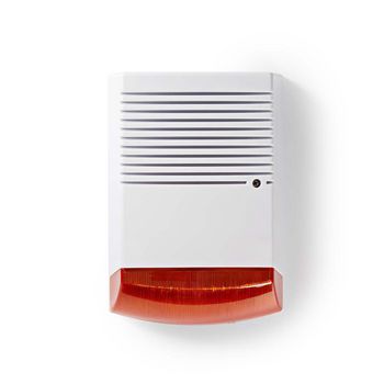 [DUMSS20WT] Nedis DUMSS20WT Dummy Security Alarm IP44 Battery Powered Orange / White