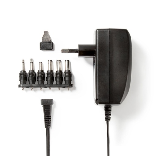 [ACPA007] Nedis ACPA007 Universal AC Power Adapter 27W 3-12V DC 1.80m 2.25A Black