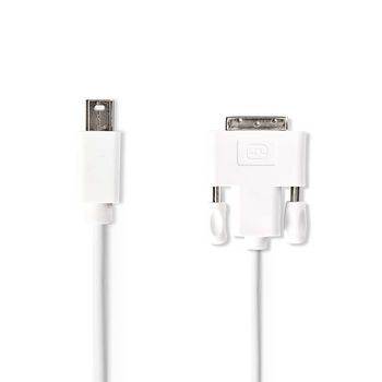 [CCGP37700WT20] Nedis CCGP37700WT20 Mini DisplayPort 1.2-Kabel Mini-DisplayPort - DVI-D 24+1-Pins 21.6 Gbps 2m Wit 