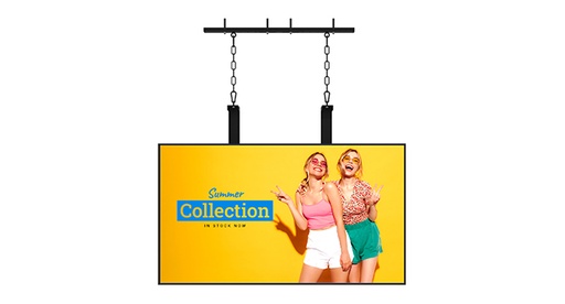 [AS955CEL] GeroScreen AS955CEL - Hanging Ceiling Mount for Window Displays 