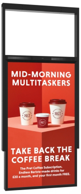 [UDS55HD8B] GeroScreen UDS55HD8B - 55" Black Ultra High Brightness Hanging Double-Sided Displays