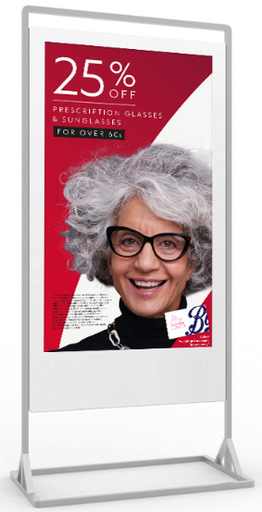 [LHDS43HD8] GeroScreen LHDS43HD8 - 43" Android Double-Sided Freestanding Digital Poster