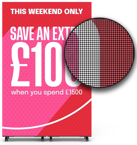 [FSIDVLED-B3] GeroScreen FSIDVLED-B3 -  DV-LED Freestanding Totem (800 cd/m²) - 3x1