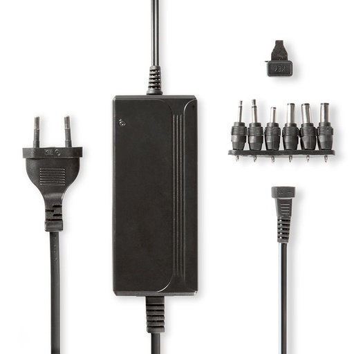 [ACPA004] Nedis ACPA004 Universal AC Power Adapter 36 W 5-15V DC 3.60m 2.4 - 3.0A Black