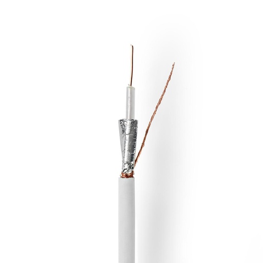 [CSBG4030WT500] Nedis CSBG4030WT500 Coaxkabel op rol RG59U 75Ohm Dubbel Afgeschermd ECA 50m Wit
