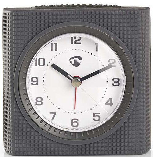 [CLDK004GY] Nedis CLDK004GY Analogue Desk Alarm Clock Backlight Grey
